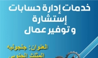 خدمات إدارة حسابات  إستشارة  و توفير عمال 